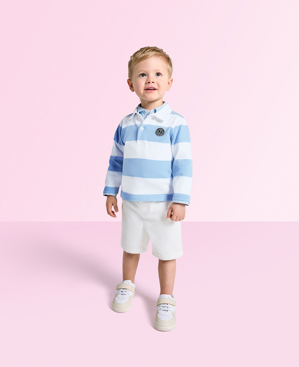 Essentiels collection of clothing and shoes for toddler boy