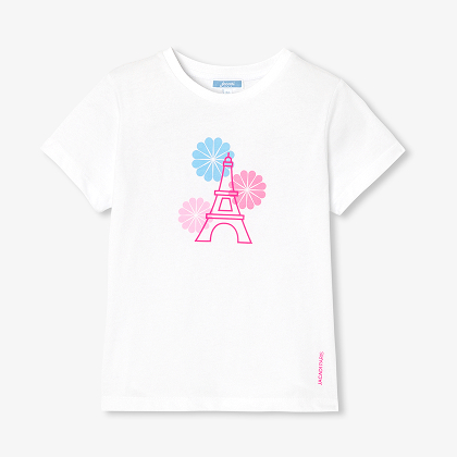Short sleeves girl t shirt - white