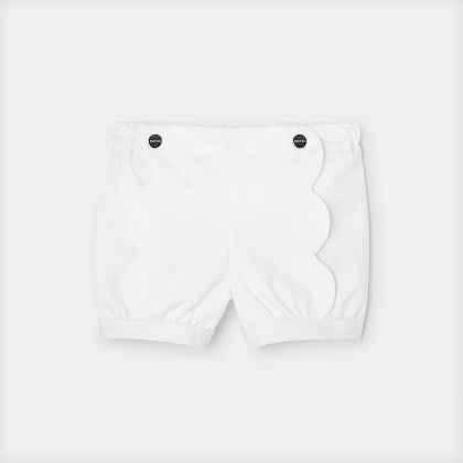 Toddler girl twill shorts - white