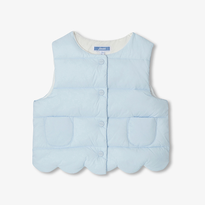 Sleeveless padded jacket - cloud blue