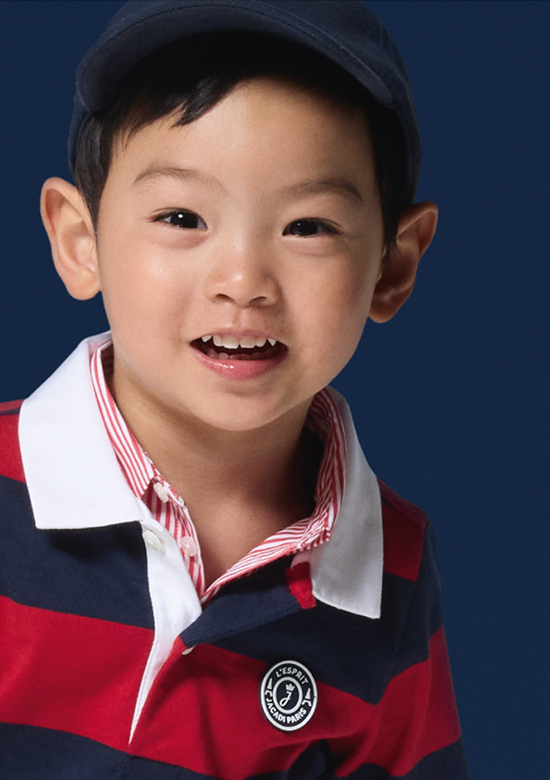 Essentiels collection of clothing and accessories for toddler boy