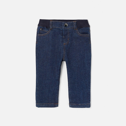 Toddler boy lined jeans - dark denim