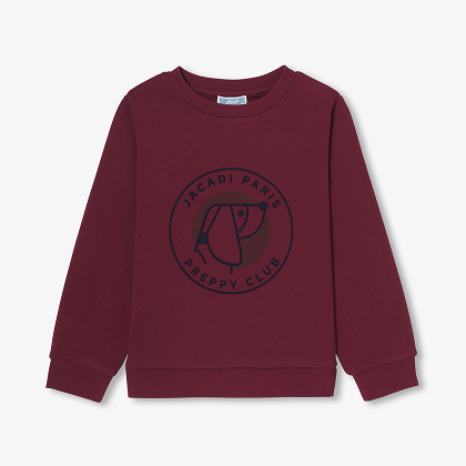 Sweatshirt für Jungen - Rot-Terrakotta