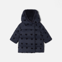 Chaqueta bebé niña de longitud media