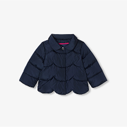 Tussenseizoensjas baby meisje - jacadi marineblauw