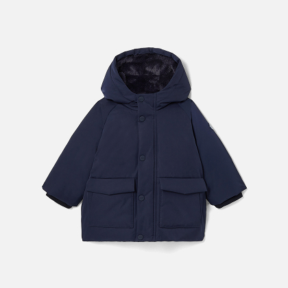 Cappotto bimbo in nylon - blu navy 