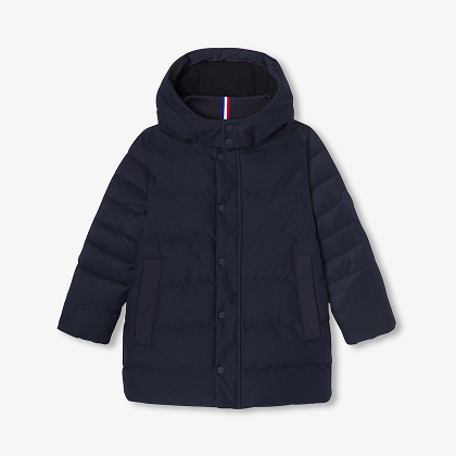 Piumino effetto flanella bambino - blu navy