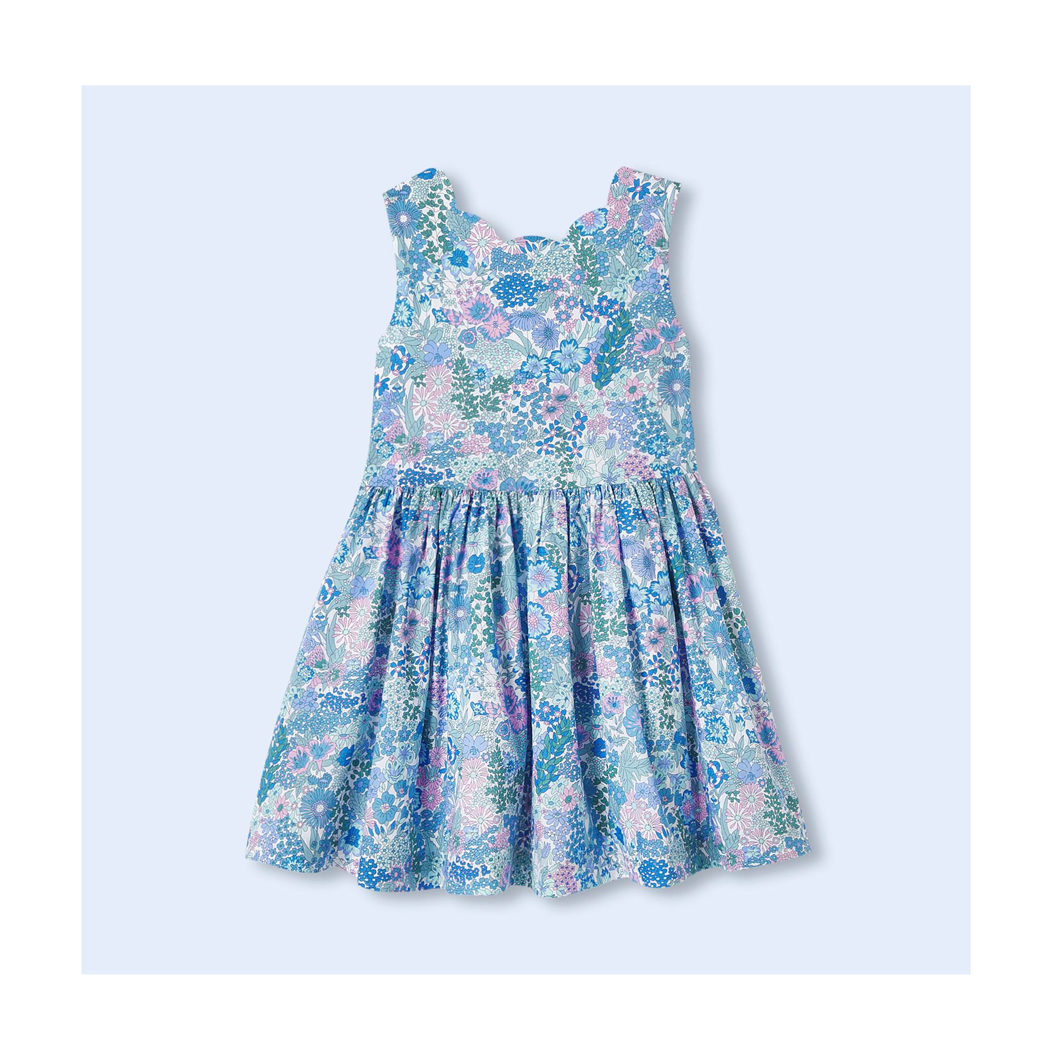 Girl Liberty fabrics dress- blue