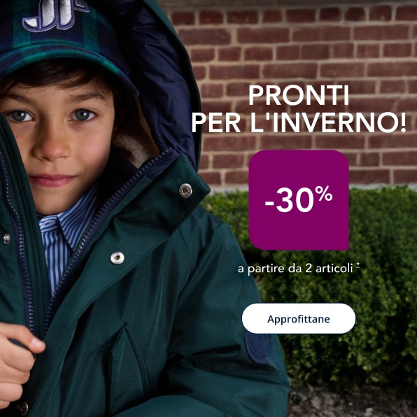 Pronti per l'inverno, -30% a partire da 2 articoli*