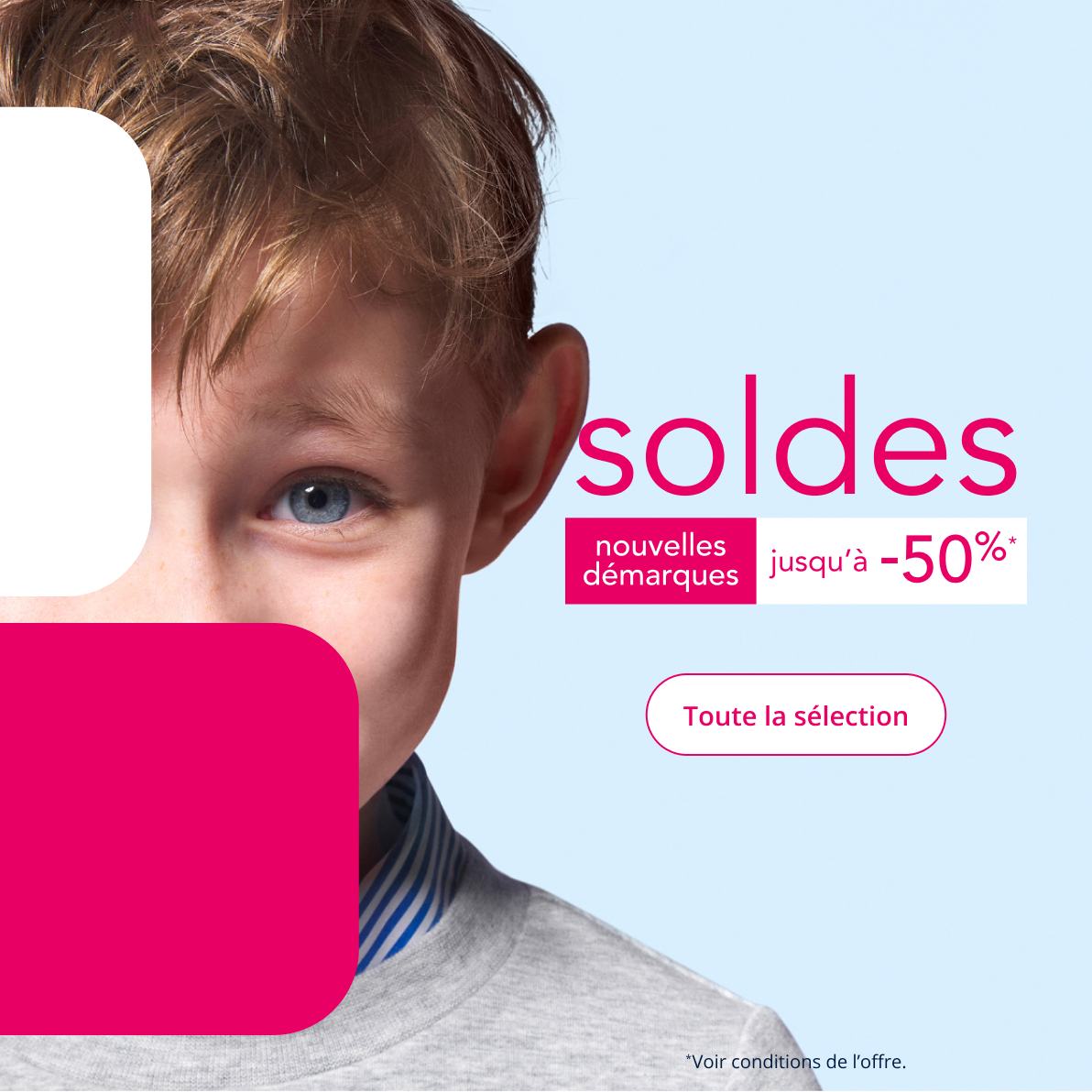 Soldes ! Nouvelle démarque jusqu'à -50% sur les articles signalés sur le site*